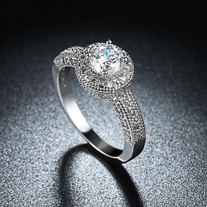 1.90 CTTW Single Crystal Multi-Pav'e Engagement Ring