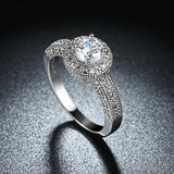 1.90 CTTW Single Crystal Multi-Pav'e Engagement Ring