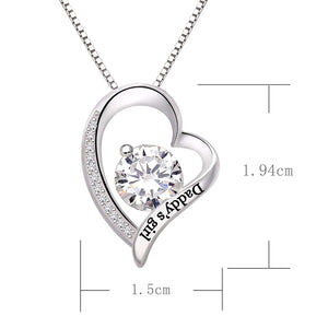 "Daddys Girl" Heart Necklace