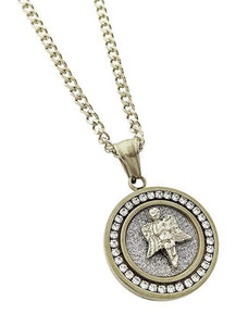 Swarovski Elements My Angel Circular Pendant Necklace