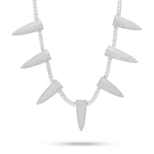 Pave Spike Necklace Embellished