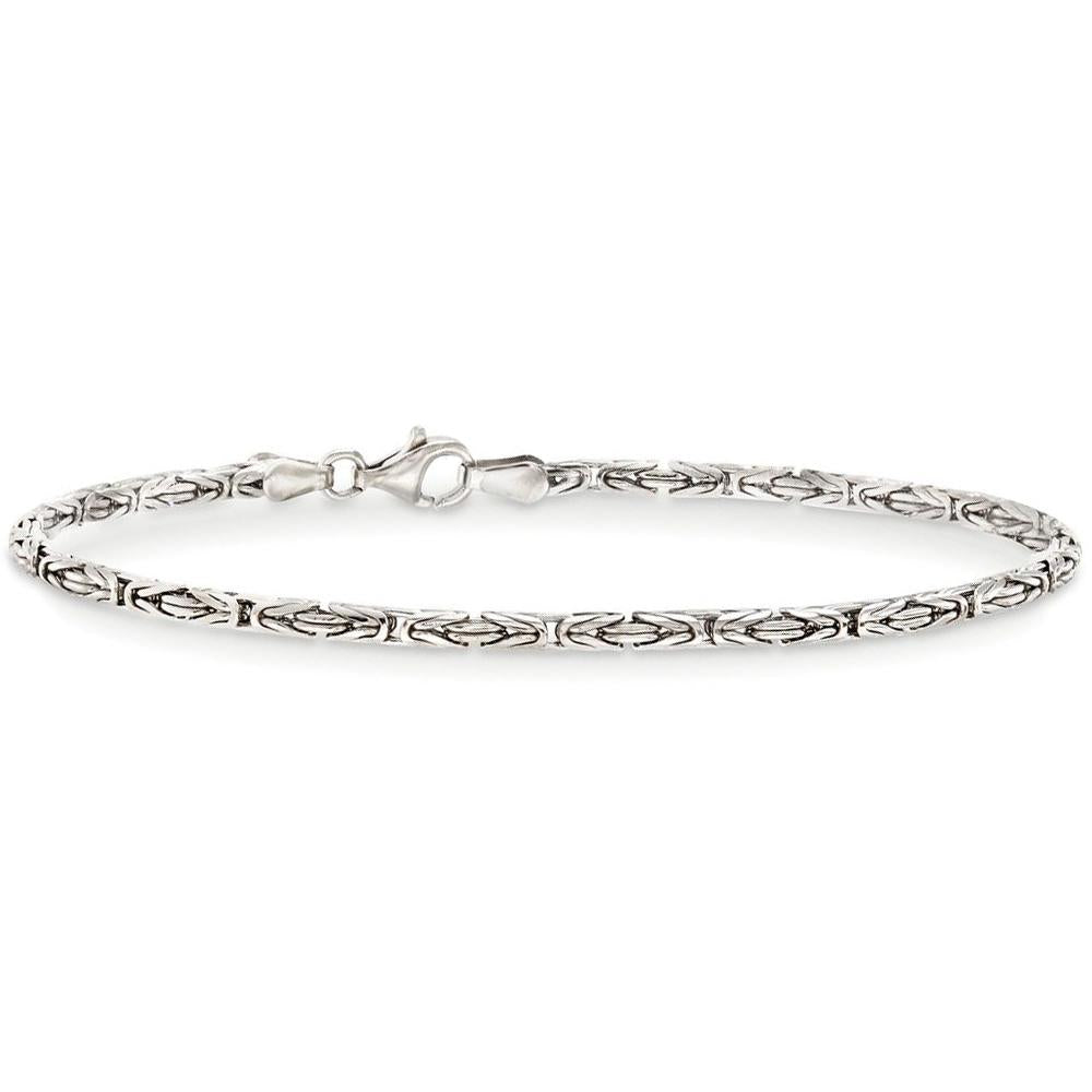 Byzantine Chain Bracelet in 18K White Gold Plated