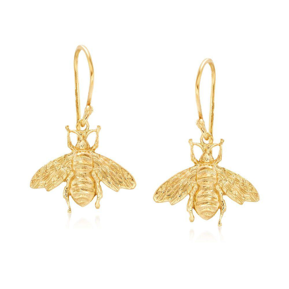 Bumblee Bee Drop Earringin 18K Gold Plated