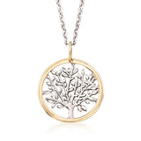 Gold Edge Praying to the Tree of Life Necklace