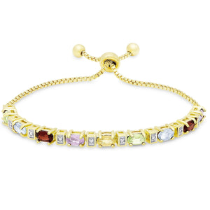 Colors of the Rainbow Bolo Adjustable 7-9" Bracelet