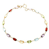 10.00 CT Marquise Cut Natural Gemstones 7.8" Bracelet