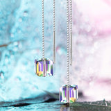 Stunning Aurora Borealis Swarovski Elements Dangling Earrings