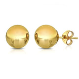 6mm Classic Ball Stud Earring - 14K Gold Plated