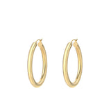 Classic 1" Round Hoop Earringin 18K Gold Plated