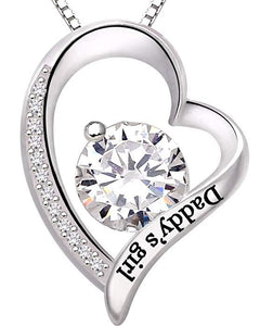"Daddys Girl" Heart Necklace