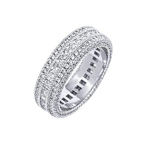 Classic Diamond Created Eternity Princess Cut Ring