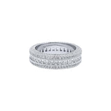 Classic Diamond Created Eternity Princess Cut Ring
