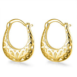 Filigree Leverback French Lock Earring