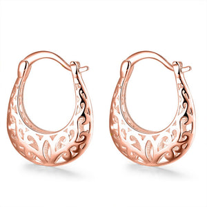 Filigree Leverback French Lock Earring