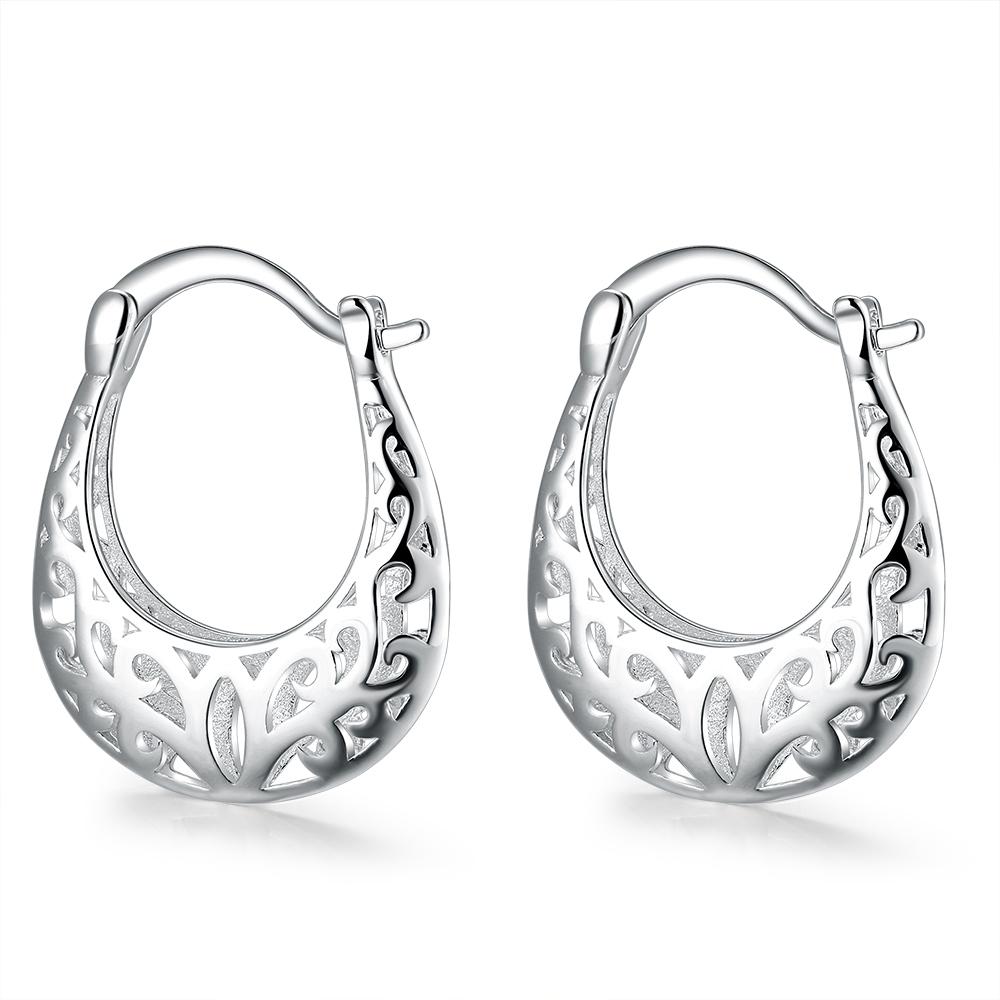 Filigree Leverback French Lock Earring