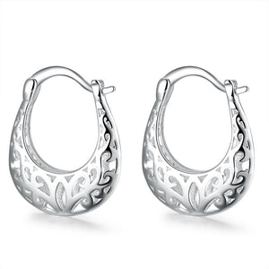 Filigree Leverback French Lock Earring