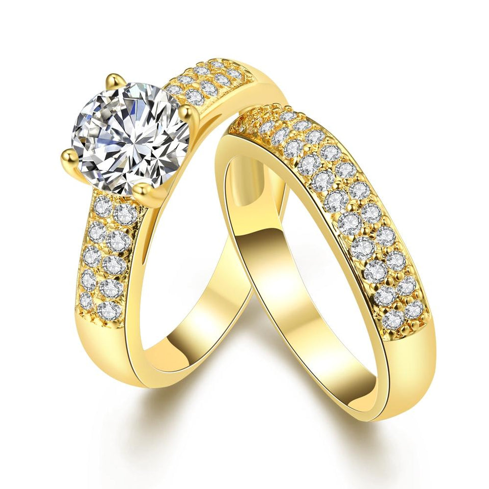 Swarovski Elements Duo 18K GoldRing