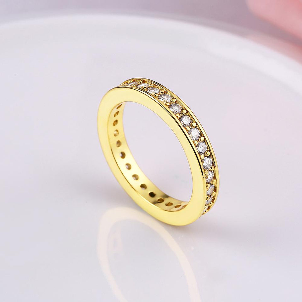 18K GoldClassic Pav'e Midi Ring