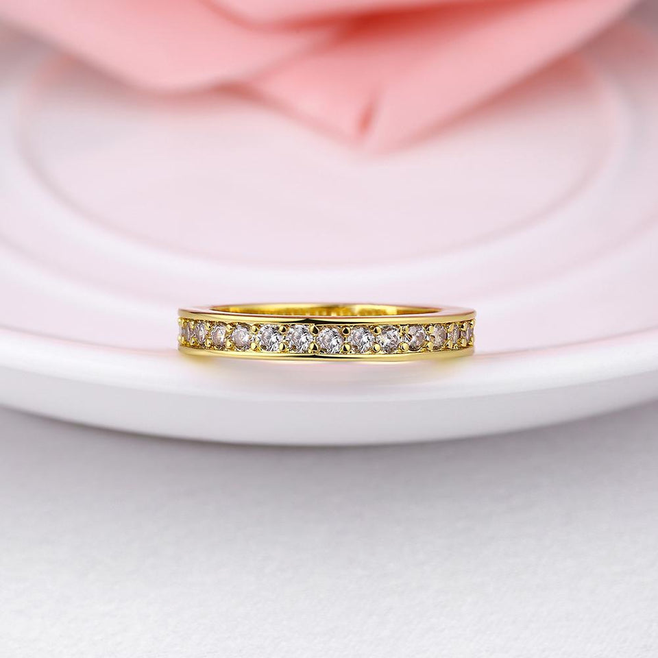 18K GoldClassic Pav'e Midi Ring