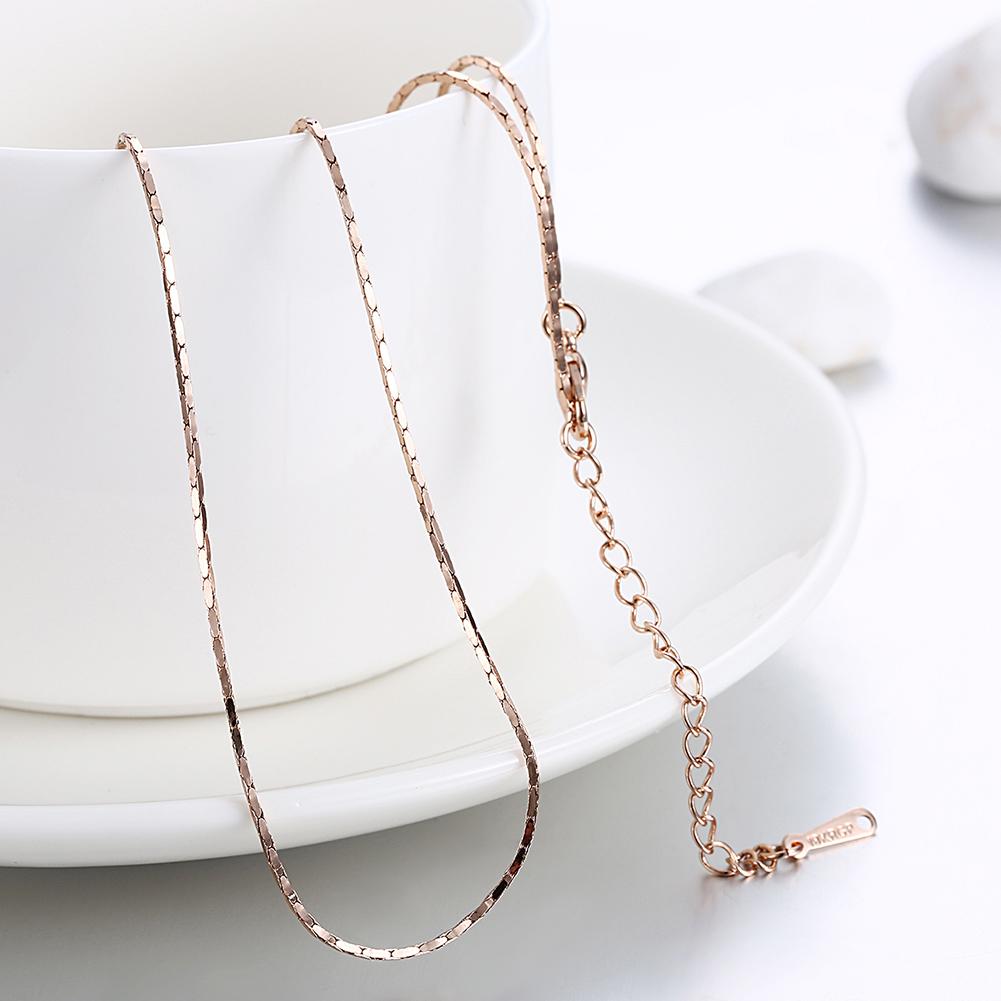 18K Rose Gold Singapore Classic Chain