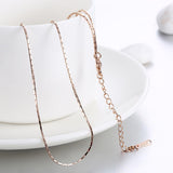 18K Rose Gold Singapore Classic Chain