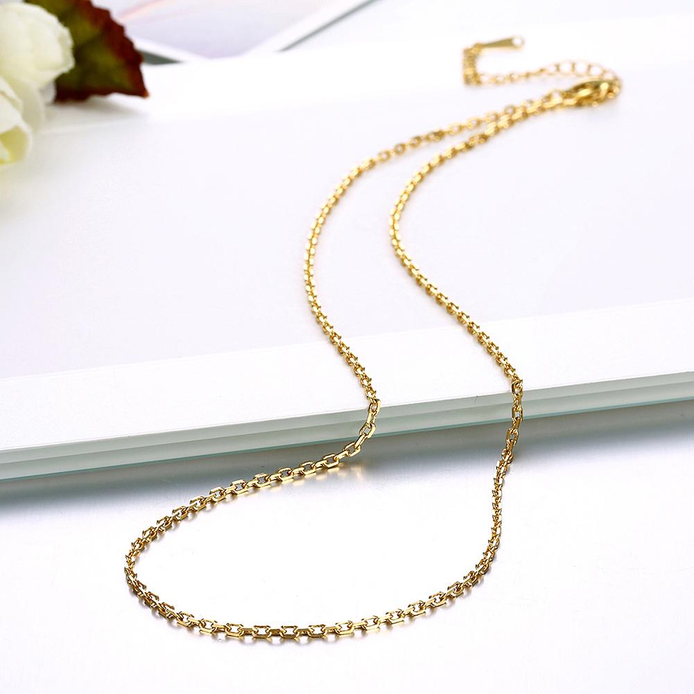 18K Gold Plated Sleek Link Chain Necklace