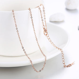 18K Rose Mini Chain Necklace