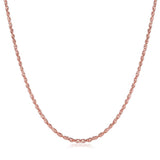 18K Rose Gold Plated Mini Twisted Chain Necklace
