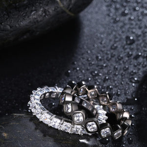 Duo Swarovski Elements Band Rings