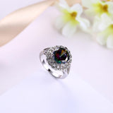 Mystic Topaz Blossoming Pav'e Cocktail Ring