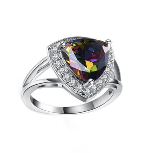 Mystic Topaz Triangular Cocktail Ring