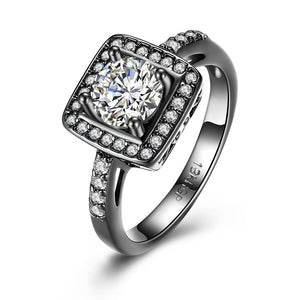 Swarovski Pav'e Halo Shaped Ring
