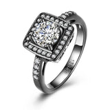 Swarovski Pav'e Halo Shaped Ring