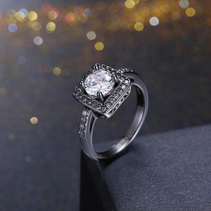 Swarovski Pav'e Halo Shaped Ring