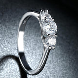 Three Stone Swarovski Elements Ring