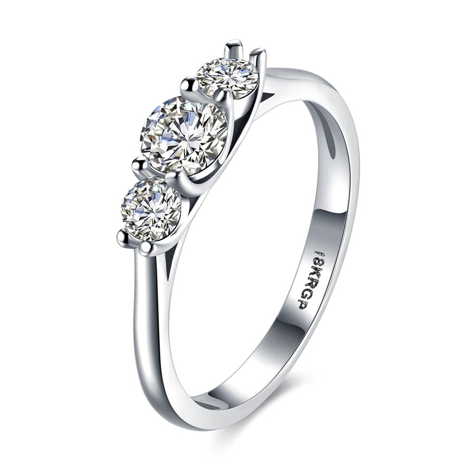 Three Stone Swarovski Elements Ring