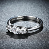 Three Stone Swarovski Elements Ring