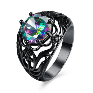 Mystic Topaz Laser Cut Cocktail Ring