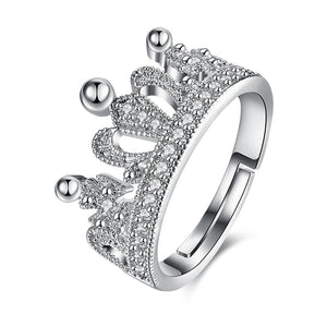 Swarovski Elements Adjustable Princess Tiara Ring