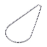 4mm Snake Chain in 18K White Gold Plated