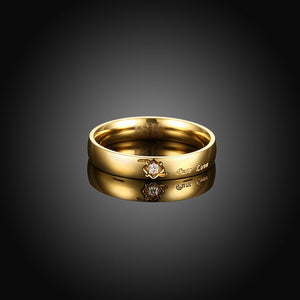 18K Gold Plated Mini Scribed Ring