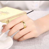 18K Gold Plated Mini Scribed Ring