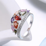 Multi-Gemstone Mona Lisa Cocktail Ring