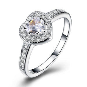 Swarovski Elements Heart Shaped Pave' Ring