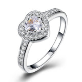 Swarovski Elements Heart Shaped Pave' Ring