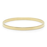 Classic 7" Slip on Bangle in 18K White Gold Plated