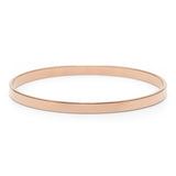 Classic 7" Slip on Bangle in 18K White Gold Plated